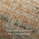 Loloi Heritage Her-06 Aqua/Terracotta Rug - macro detail