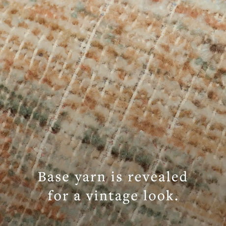Loloi Heritage Her-06 Aqua/Terracotta Rug - macro detail