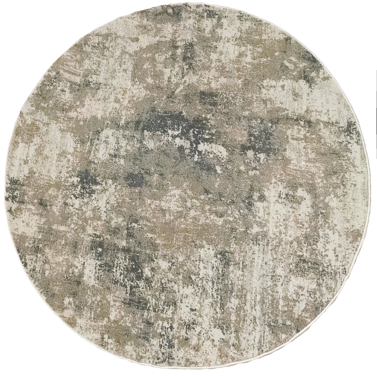 Dynamic Rugs Quartz 27031 Beige / Grey Rugs - Round