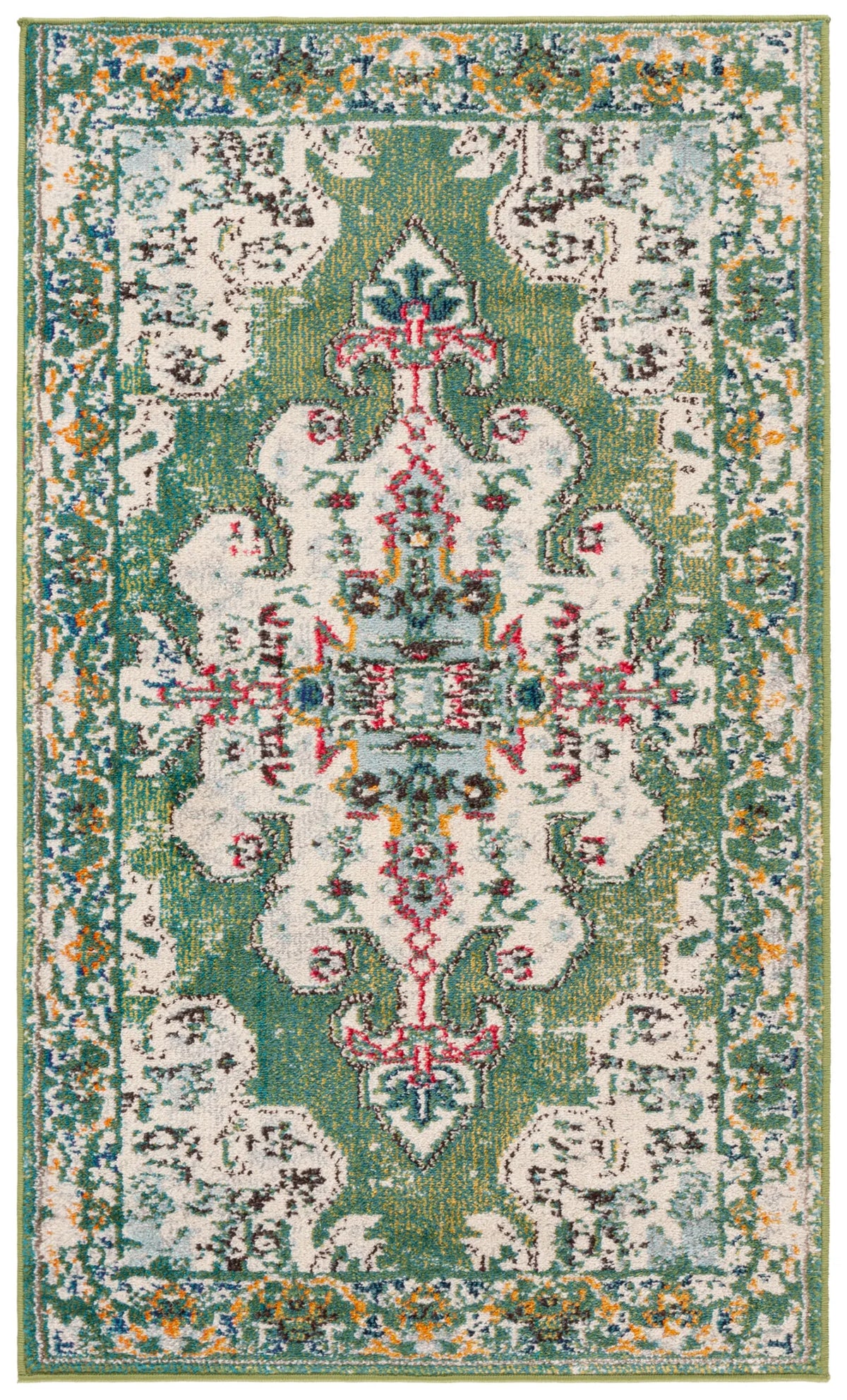 Safavieh Madison 3'-0" x 5'-0" Rug in Green / Aqua