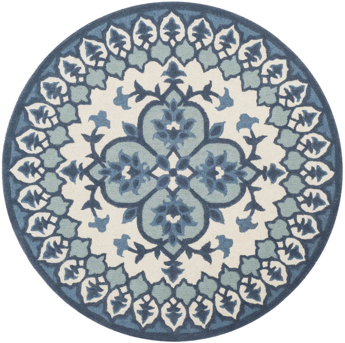 Safavieh Bellagio 5'-0" x 5'-0" Rug in Ivory / Blue