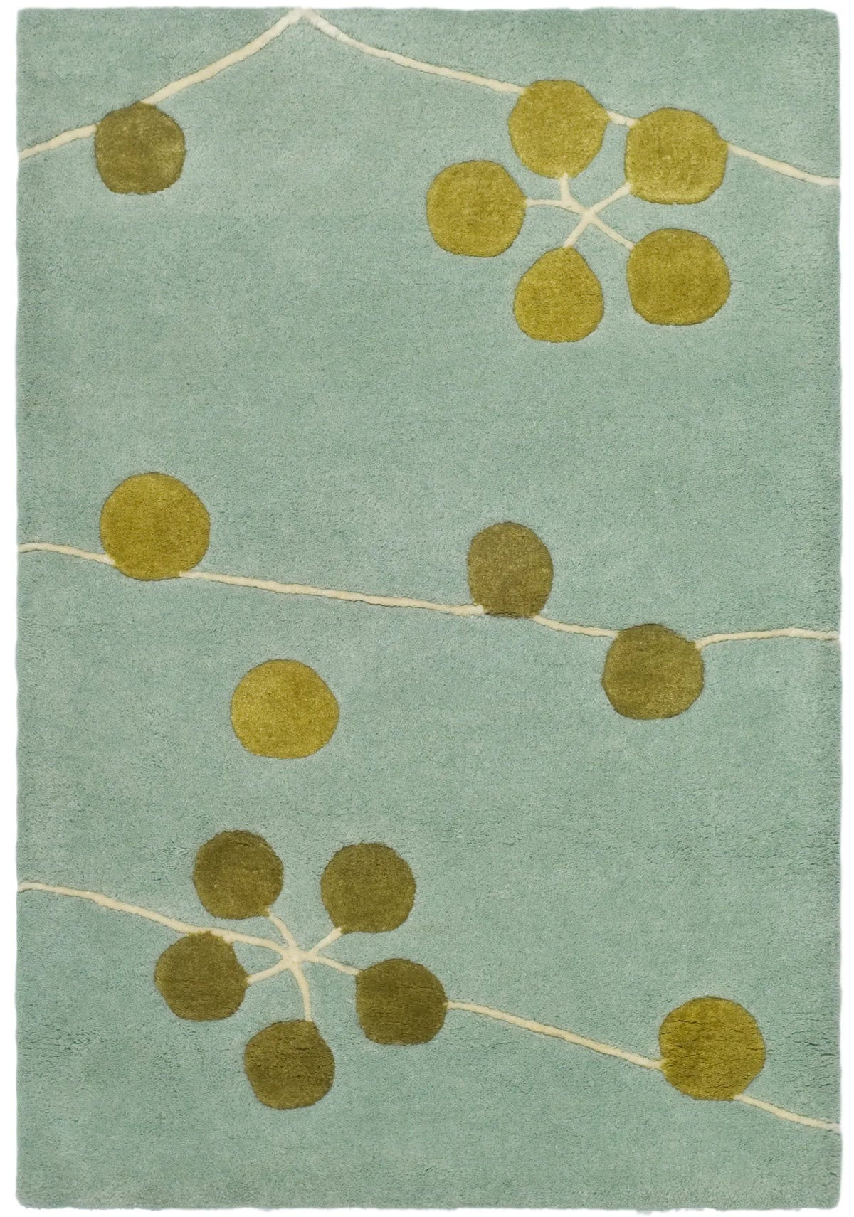 Safavieh Soho 2'-0" x 3'-0" Rug in Light Blue / Gold