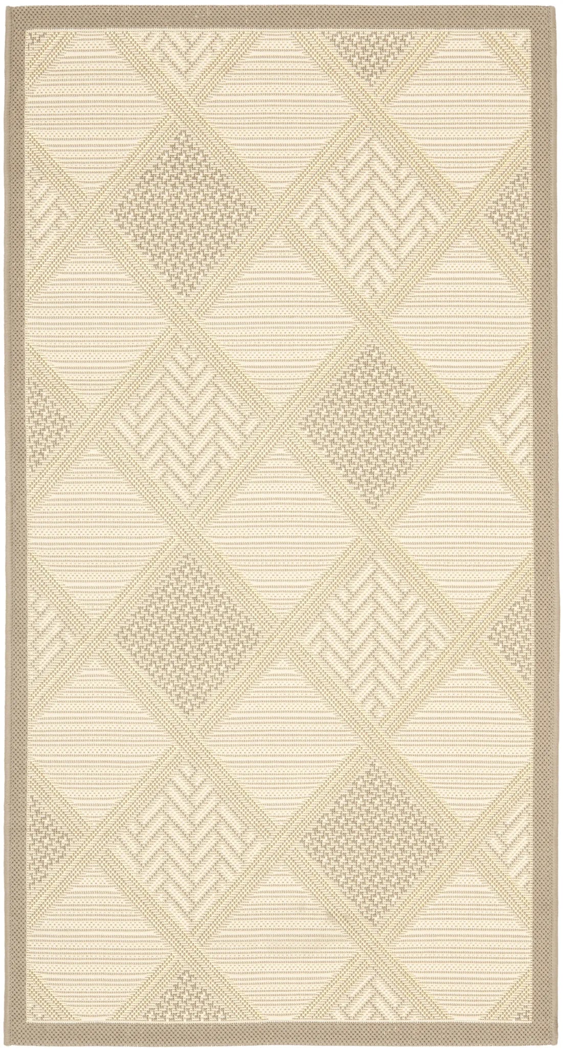 Safavieh Courtyard 2'-7" x 5'-0" Rug in Dark Beig / Beige