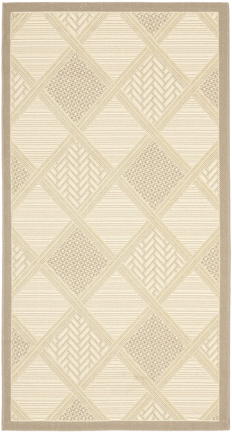 Safavieh Courtyard 2'-7" x 5'-0" Rug in Dark Beig / Beige