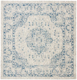 Safavieh Courtyard 6'-7" x 6'-7" Rug in Grey / Navy