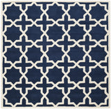 Safavieh Chatham 7'-0" x 7'-0" Rug in Dark Blue / Ivory