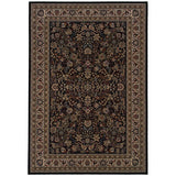 Oriental Weavers Sphinx Ariana 213k8 Black / Ivory Rugs - main flat