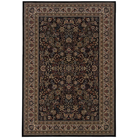 Oriental Weavers Sphinx Ariana 213k8 Black / Ivory Rugs - main flat