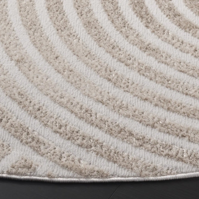 Safavieh Maya 6'-7" x 6'-7" Rug in Taupe / Ivory