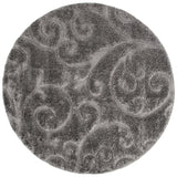 Safavieh Florida Shag 6'-7" x 6'-7" Rug in Grey