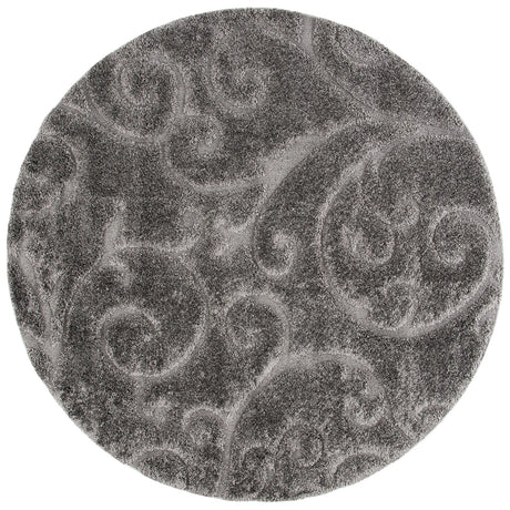 Safavieh Florida Shag 6'-7" x 6'-7" Rug in Grey