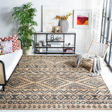 Safavieh Kilim 10'-0" x 14'-0" Rug in Natural / Charcoal