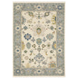 Oriental Weavers Lucca 846H1 Ivory/ Blue Rug - main flat