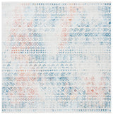 Safavieh Tulum 6'-7" x 6'-7" Rug in Ivory / Terracotta