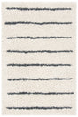 Safavieh Venus Shag 600 4'-0" x 6'-0" Rug in Ivory / Dark Grey