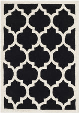 Safavieh Chatham 2'-0" x 3'-0" Rug in Black / Ivory
