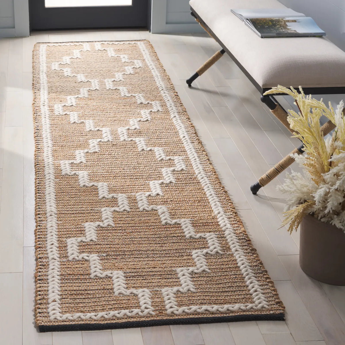 Safavieh Natural Fiber 2'-3" x 9'-0" Rug in Natural / Ivory