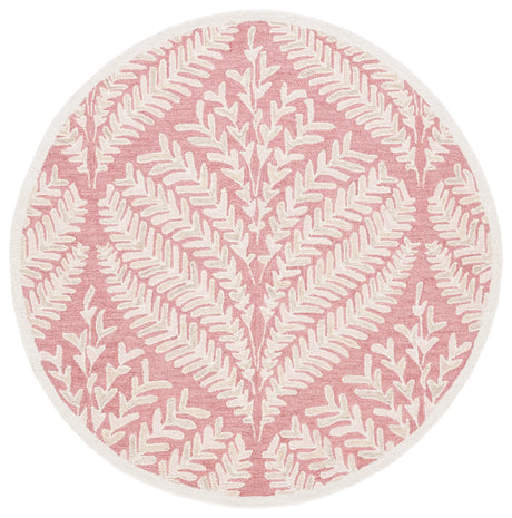 Safavieh Capri 5'-0" x 5'-0" Rug in Pink / Ivory