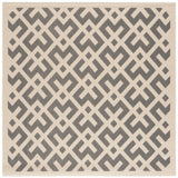 Safavieh Courtyard 6'-7" x 6'-7" Rug in Grey / Bone