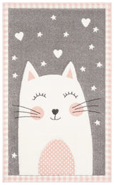 Safavieh Carousel Kids 100 3'-3" x 5'-3" Rug in Pink / Grey