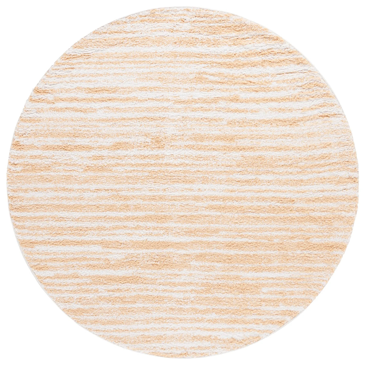 Safavieh Rumi Shag 6'-7" x 6'-7" Rug in Gold / Ivory