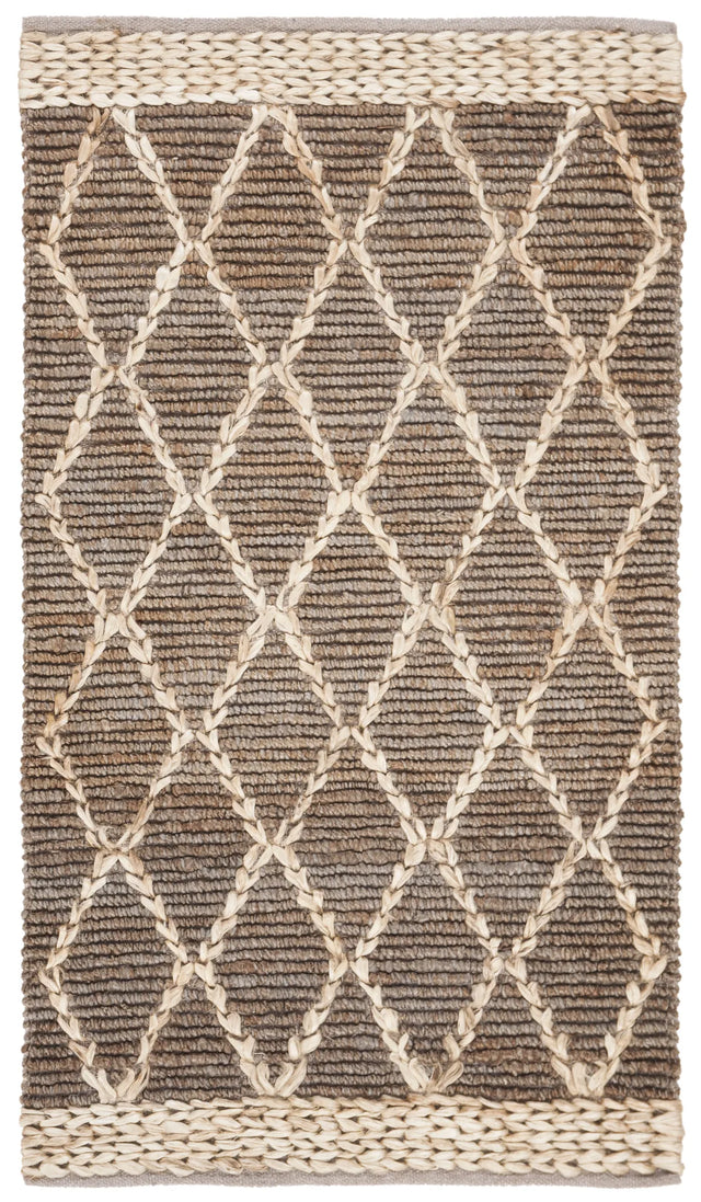 Safavieh Natural Fiber 3'-0" x 5'-0" Rug in Natural / Grey