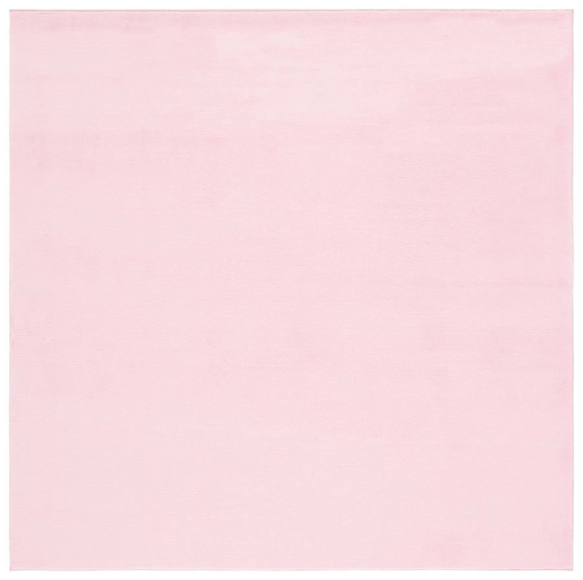 Safavieh Faux Rabbit Fur 6'-0" x 6'-0" Rug in Pink