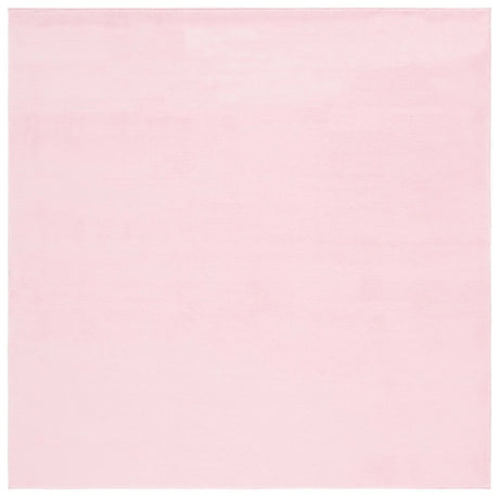 Safavieh Faux Rabbit Fur 6'-0" x 6'-0" Rug in Pink