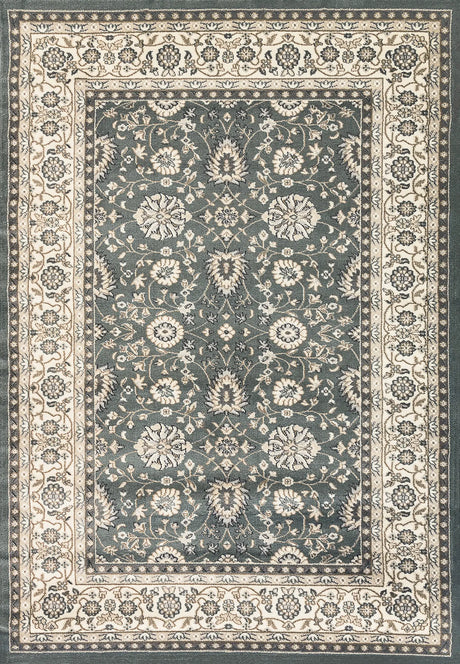 Dynamic Rugs Yazd 2803 Power Loomed Traditional Grey/Ivory Rug - Rectangular