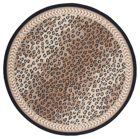 Safavieh Journey 6'-7" x 6'-7" Rug in Beige / Black