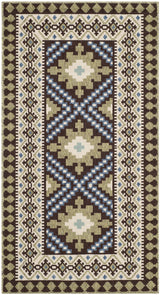 Safavieh Veranda 2'-7" x 5'-0" Rug in Chocolate / Green