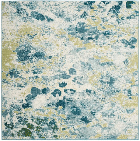 Safavieh Watercolor 6'-7" x 6'-7" Rug in Ivory / Light Blue