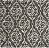 Safavieh Blossom 6'-0" x 6'-0" Rug in Charcoal / Ivory