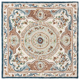 Safavieh Aubusson 6'-0" x 6'-0" Rug in Ivory / Blue