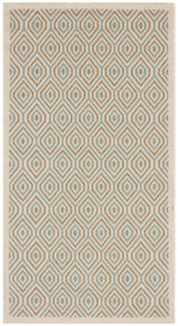 Safavieh Veranda 2'-7" x 5'-0" Rug in Cream / Aqua