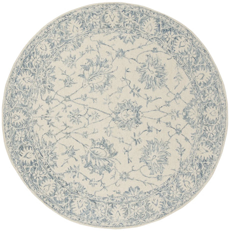 Safavieh Blossom 6'-0" x 6'-0" Rug in Ivory / Blue