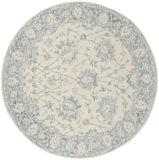 Safavieh Blossom 6'-0" x 6'-0" Rug in Ivory / Blue