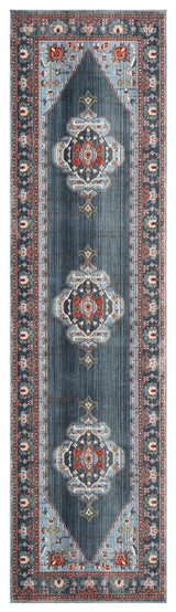 Safavieh Vintage Persian 2'-2" x 12'-0" Rug in Blue / Light Blue
