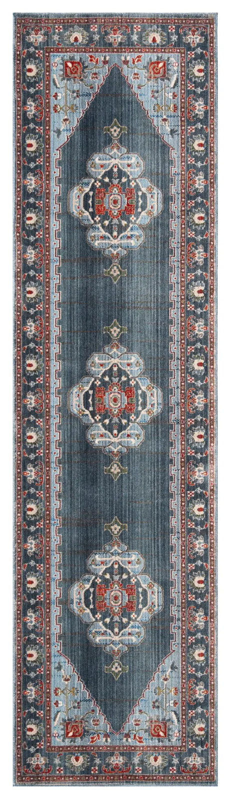Safavieh Vintage Persian 2'-2" x 12'-0" Rug in Blue / Light Blue