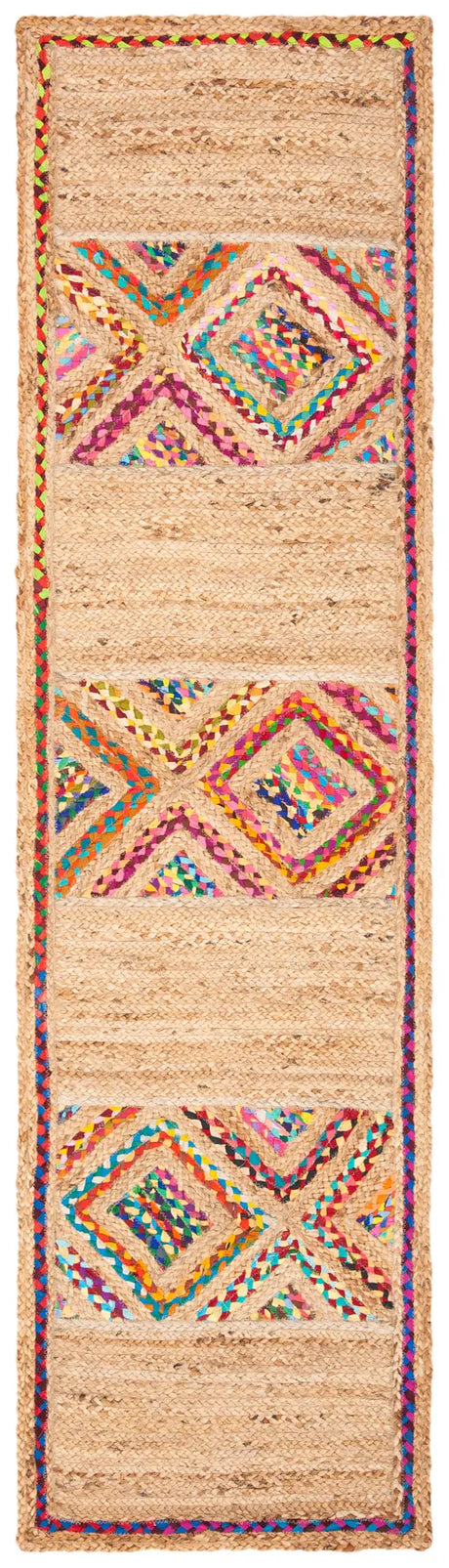 Safavieh Natural Fiber 2'-3" x 8'-0" Rug in Natural / Multi