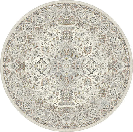 Dynamic Rugs Ancient Garden 57275 Cream/Beige Rug - Round