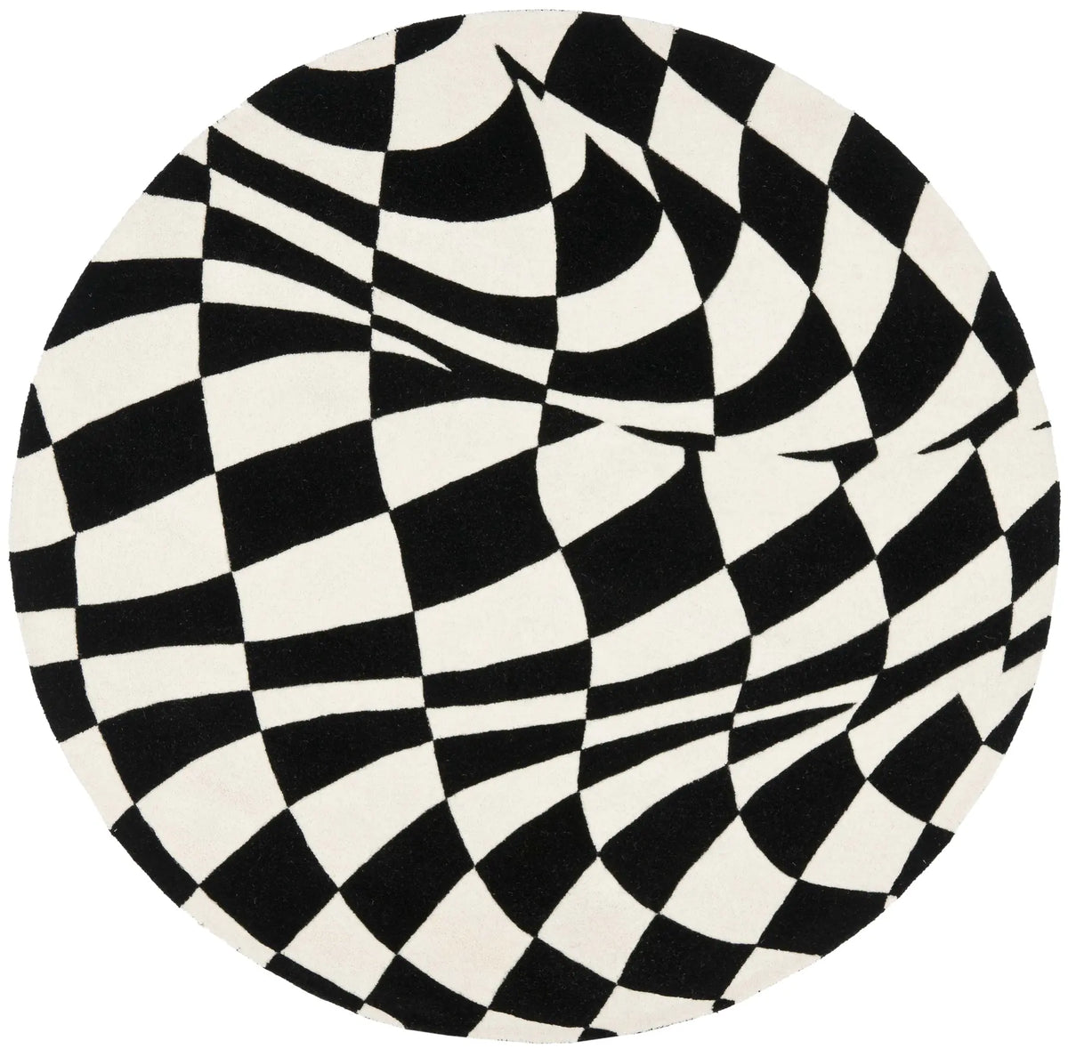 Safavieh Soho 6'-0" x 6'-0" Rug in Black / Ivory