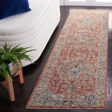 Safavieh Silverado 2'-0" x 8'-0" Rug in Rust / Blue