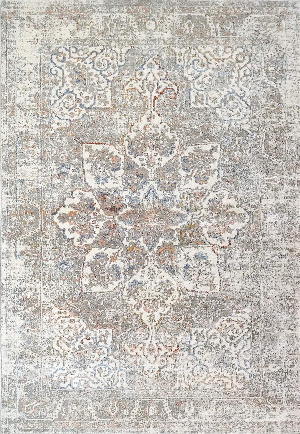 Dynamic Rugs Zen 8337 Grey/Blue Rugs - Rectangular
