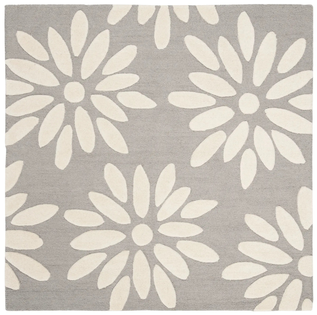 Safavieh Safavieh Kids 5'-0" x 5'-0" Rug in Grey / Ivory