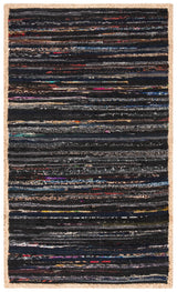 Safavieh Montauk 3'-0" x 5'-0" Rug in Black / Natural