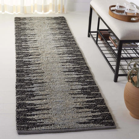 Safavieh Natural Fiber 2'-3" x 8'-0" Rug in Light Blue / Black