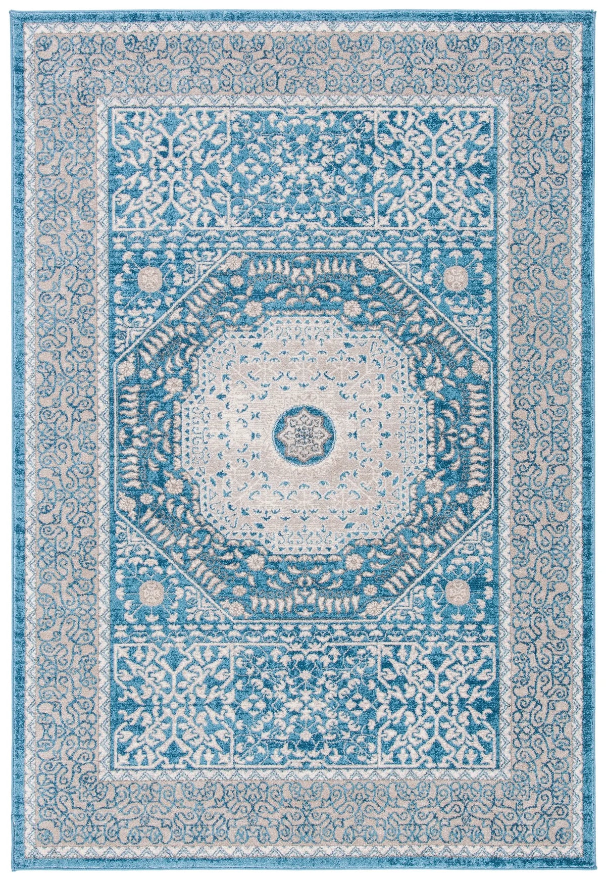 Safavieh Sofia 4'-0" x 5'-7" Rug in Blue / Beige