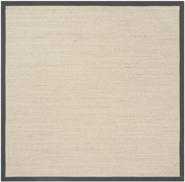 Safavieh Natural Fiber 6'-0" x 6'-0" Rug in Natural / Dark Grey