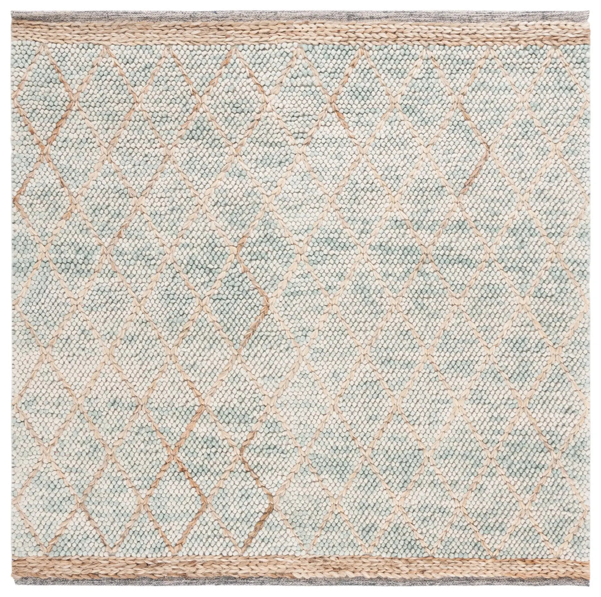 Safavieh Natura 6'-0" x 6'-0" Rug in Teal / Natural